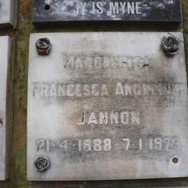 JANNON Margherita Francesca Angelino 1888-1979