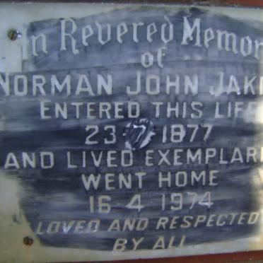 JAKINS Norman John 1877-1974
