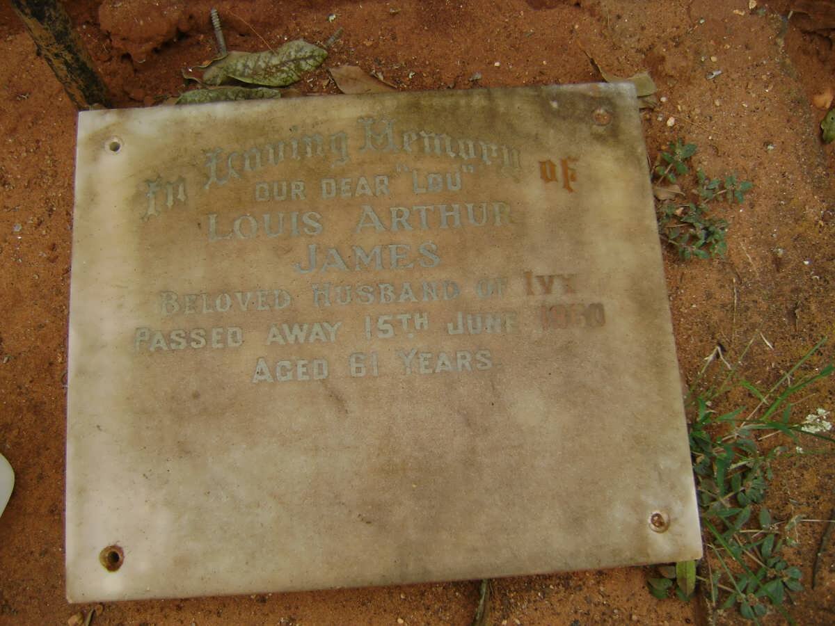 JAMES Louis Arthur -1960