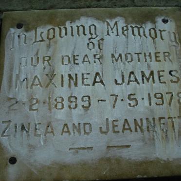 JAMES Maxinea 1899-1978