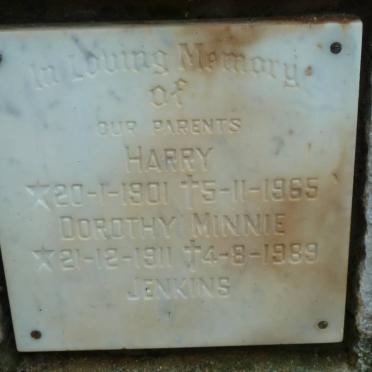 JENKINS Harry 1901-1965 &amp; Dorothy Minnie 1911-1989