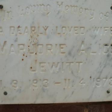 JEWITT Marjorie Alice 1913-1973