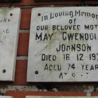 JOHNSON May Gwendoline -1973