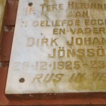 JÖNSSÖN Dirk Johannes 1925-1980
