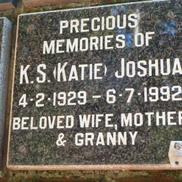 JOSHUA K.S. 1929-1992