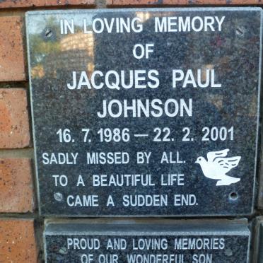 JOHNSON Jacques Paul 1986-2001