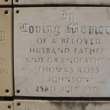 JOHNSON Thomas Ross -1971