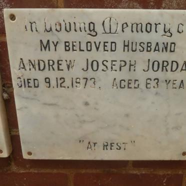 JORDAN Andrew Joseph -1973