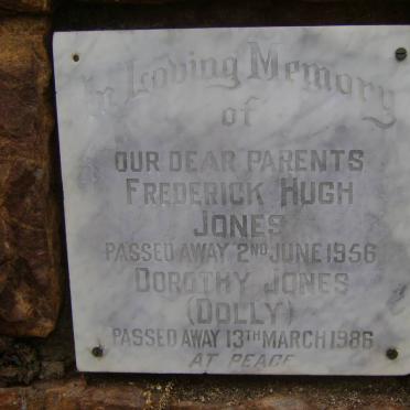 JONES Frederick Hugh -1956 &amp; Dorothy -1986