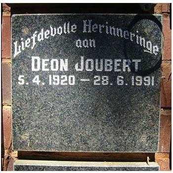 JOUBERT Deon 1920-1991