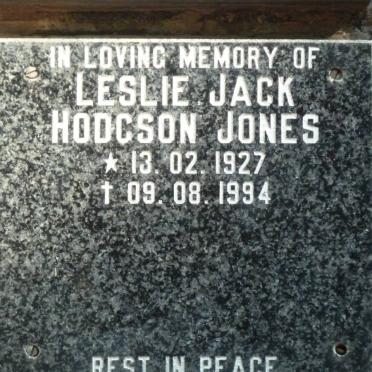 JONES Leslie Jack Hodgson 1927-1994