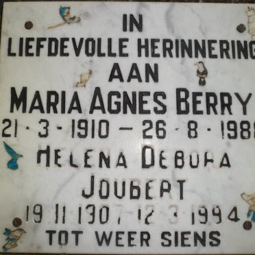 JOUBERT Helena Debora 1907-1994 :: BERRY Maria Agnes 1910-1988