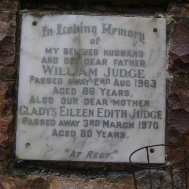 JUDGE William -1963 &amp; Gladys Eileen Edith -1970