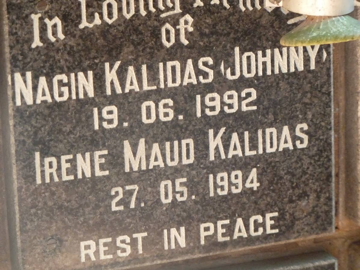 KALIDAS Nagin -1992 &amp; Irene Maud -1994