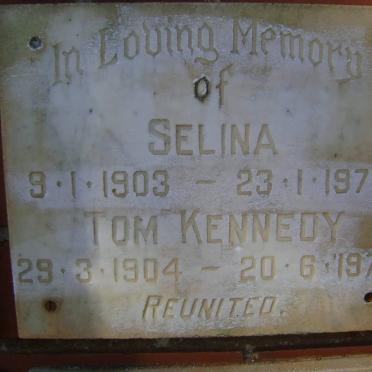KENNEDY Tom 1904-1979 &amp; Selina 1903-1976