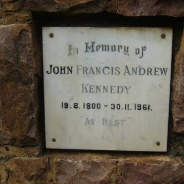 KENNEDY John Francis Andrew 1900-1961