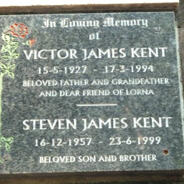 KENT Victor James 1927-1994 :: KENT Steven James 1957-1999
