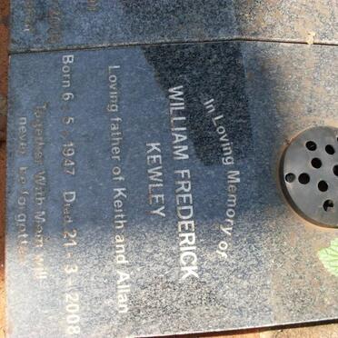 KEWLEY William Frederick 1947-2008