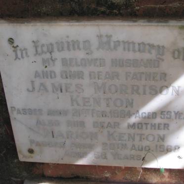 KENTON James Morrison -1964 &amp; Marion -1968