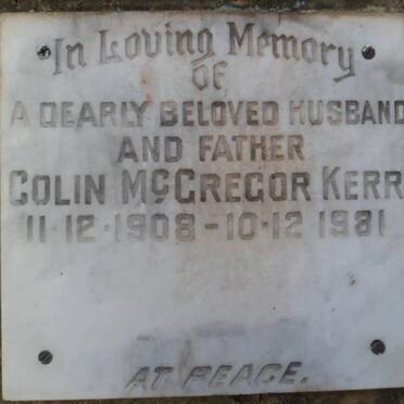 KERR Colin McGregor 1908-1981