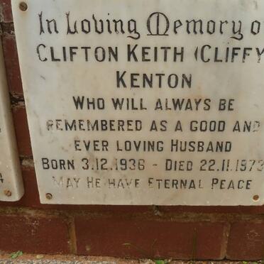 KENTON Clifton Keith 1936-1973