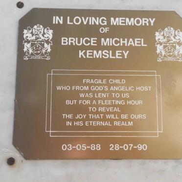 KEMSLEY Bruce Michael 1988-1990