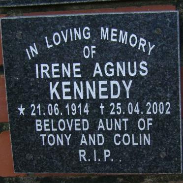 KENNEDY Irene Agnus 1914-2002