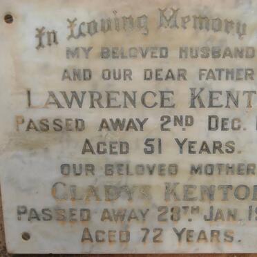 KENTON Lawrence -1957 &amp; Gladys -1982