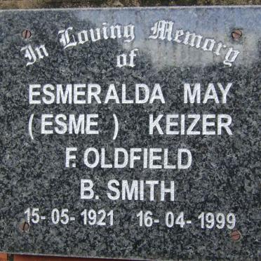 KEIZER Esmeralda May  1921-1999