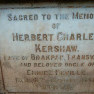 KERSHAW Herbert Charles -1940