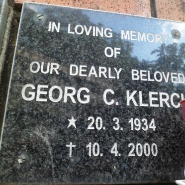 KLERCK Georg C. 1934-2000