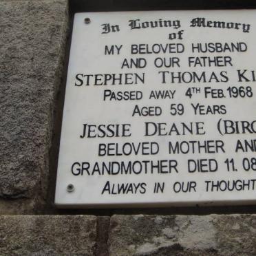 KING Stephen Thomas 1968 &amp; Jessie Deane BIRCH -1997