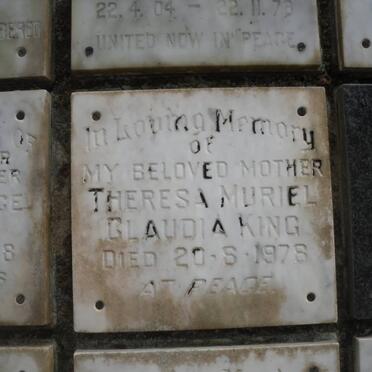 KING Theresa Muriel Claudia -1978