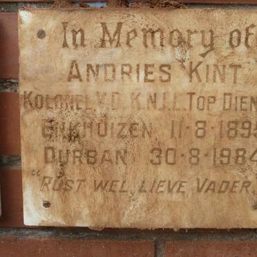 KINT Andries 1895-1984