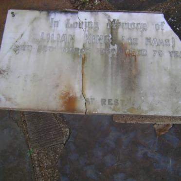 KING Lilian nee DE HAAS -1960