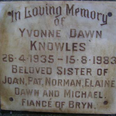 KNOWLES Yvonne Dawn 1935-1983