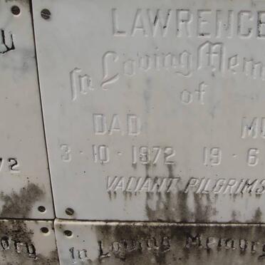 LAWRENCE ? -1972 &amp; ? -1986