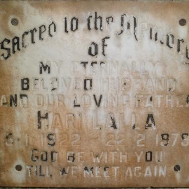 LALLA Hari 1922-1979