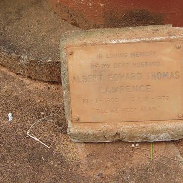 LAWRENCE Albert Edward Thomas 1902-1972