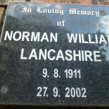 LANCASHIRE Norman William 1911-2002