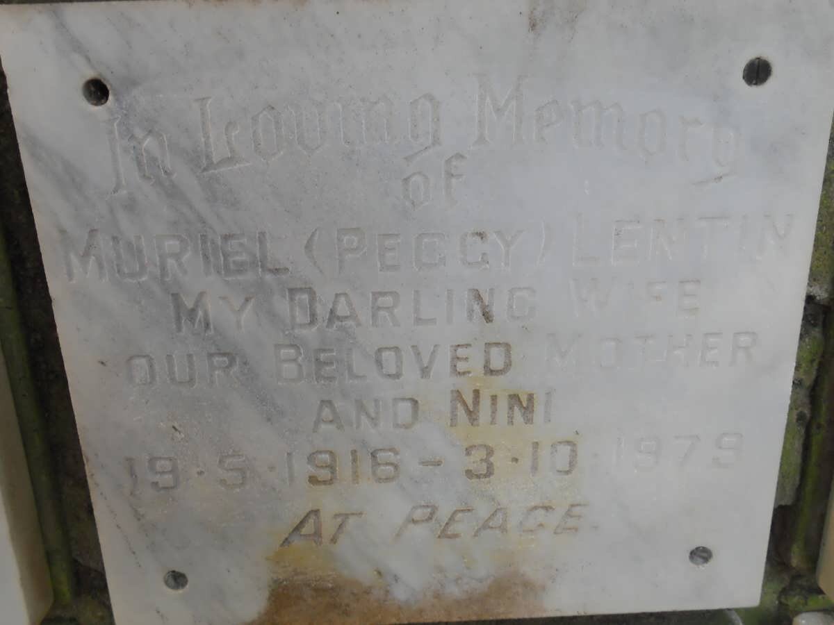 LENTIN Muriel 1916-1979