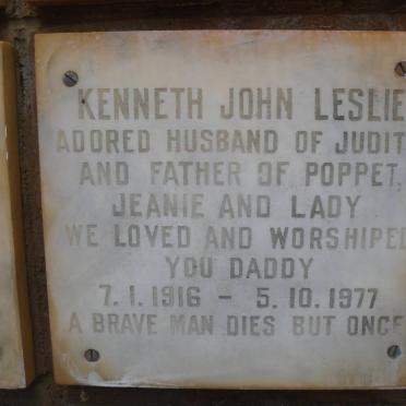 LESLIE Kenneth John 1916-1977