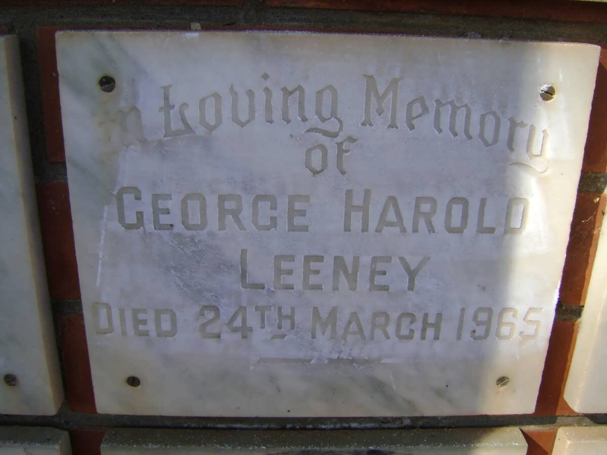 LEENEY George Harold -1965