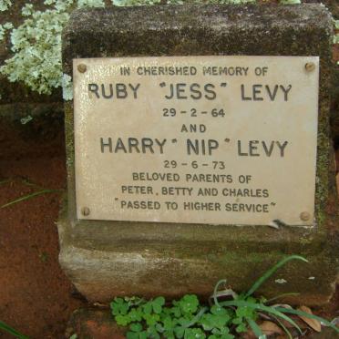 LEVY Harry -1973 &amp; Ruby -1964