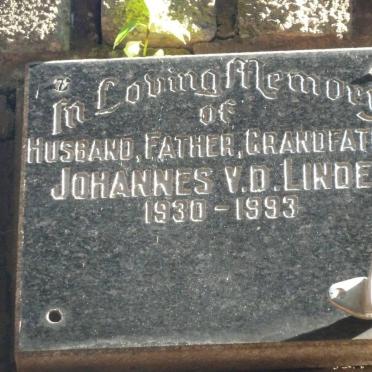 LINDE Johannes, v.d. 1930-1993