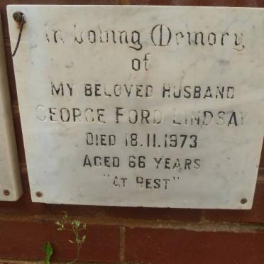 LINDSAY George Ford -1973