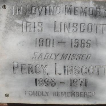 LINSCOTT Percy 1896-1971 &amp; Iris 1901-1965