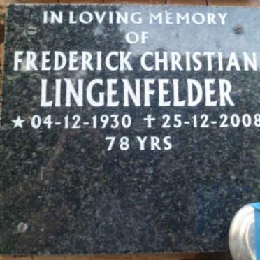 LINGENFELDER Frederick Christian 1930-2008