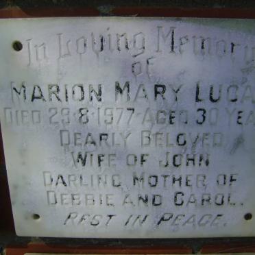 LUCAS Marion Mary -1977