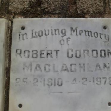 MACLACHLAN Robert Gordon 1910-1978